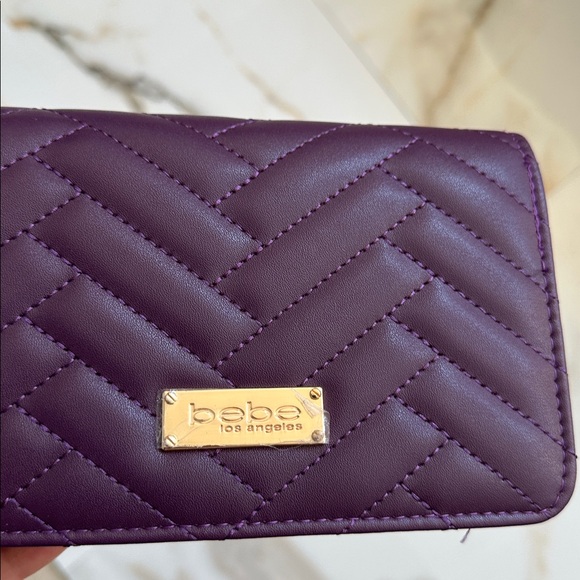 BeBe Sophia Small Crossbody in Grape Color - Picture 10 of 11